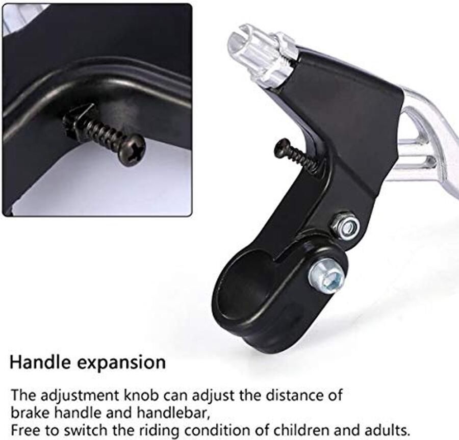 Fietsbremshandvat Universele Aluminium Handrem voor Mountainbike en BMX Zilver