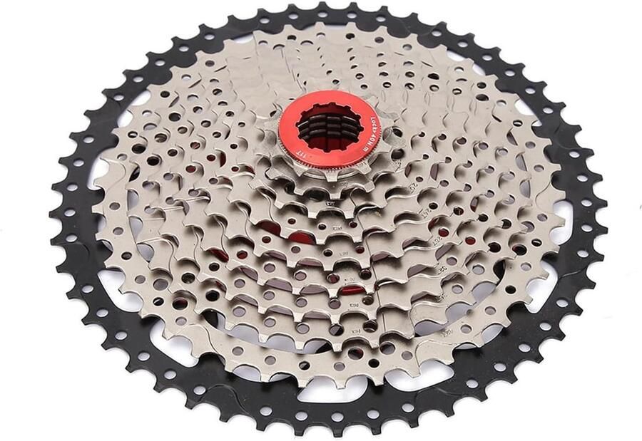 Fietscassette Mountainbike Cassettewiel Vervanging Accessoire 10 Speed 11-50T 10 Versnellingen Geschikt voor Mountainbikes Zwart