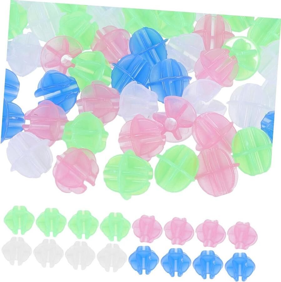 Fietsdecoratie Kralen Wieldecoratie Clips Kinderfiets Versieren Eenvoudig Bevestigen 72 Stuks Multicolor