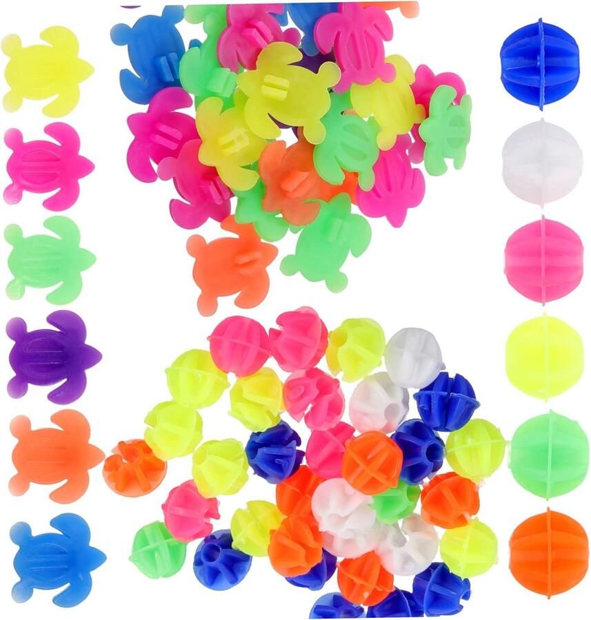 Fietsdecoraties Spaakkralen Kleurrijke Wielclips Kinderfiets Versieren Eenvoudig Te Installeren 1.6 X 1CM Veelkleurig