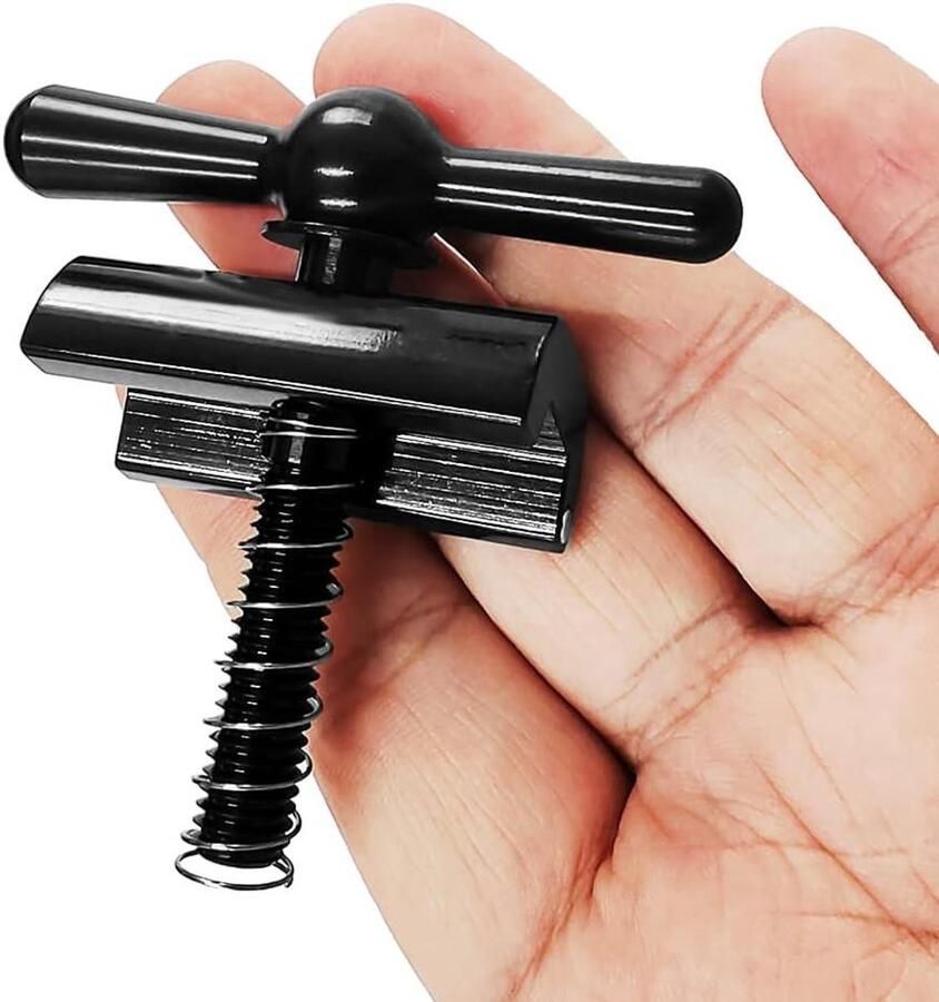 Fietsframe headset vouwsleutel C gesp scharnierklemmen Vouwfiets accessoire Zwart - Foto 1