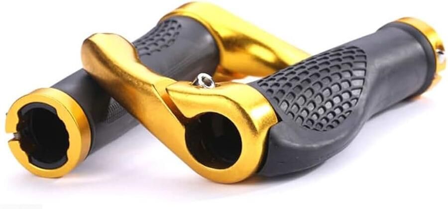 Fietsgrepen 22 mm met aluminium dubbel lock-on-design universele fietsstuurgrepen voor MTB-mountainbike elektrische fiets BMX vouwfiets enz. (geld)