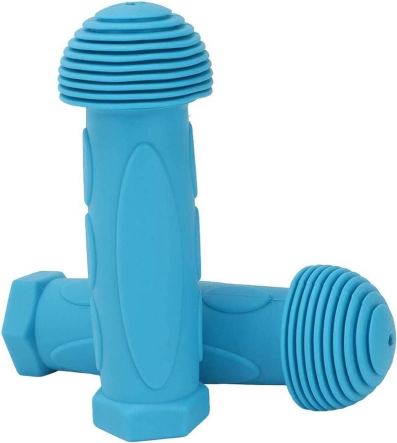 Fietsgrepen Kinderen Handvatten Kinderfiets Veilig Fietsen Anti-slip Design 2 Stuks Blauw