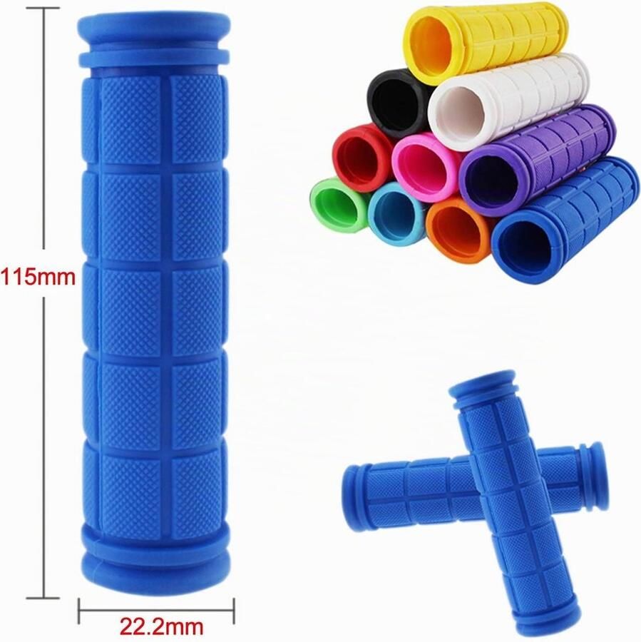 Fietsgrips met antislip zacht rubber voor fiets MTB BMX (2 paar)