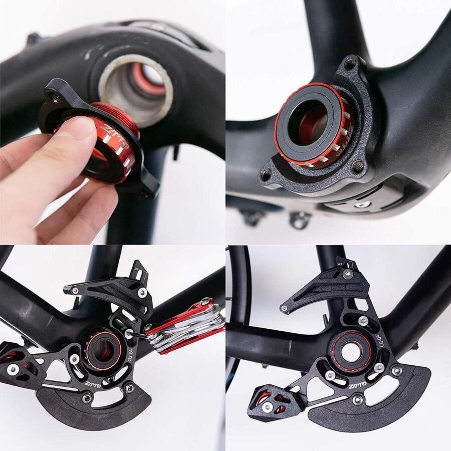 Fietskettingbeschermer voor MTB en Wegfietsen 32-38T Aluminiumlegering Ultralicht Hoogsterkte