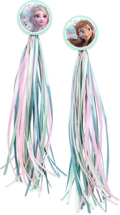 Fietslinten Met Kwastjes Stuur Decoratie Kinderfiets Versieren Set Van Twee Universele Maat Frozen Thema