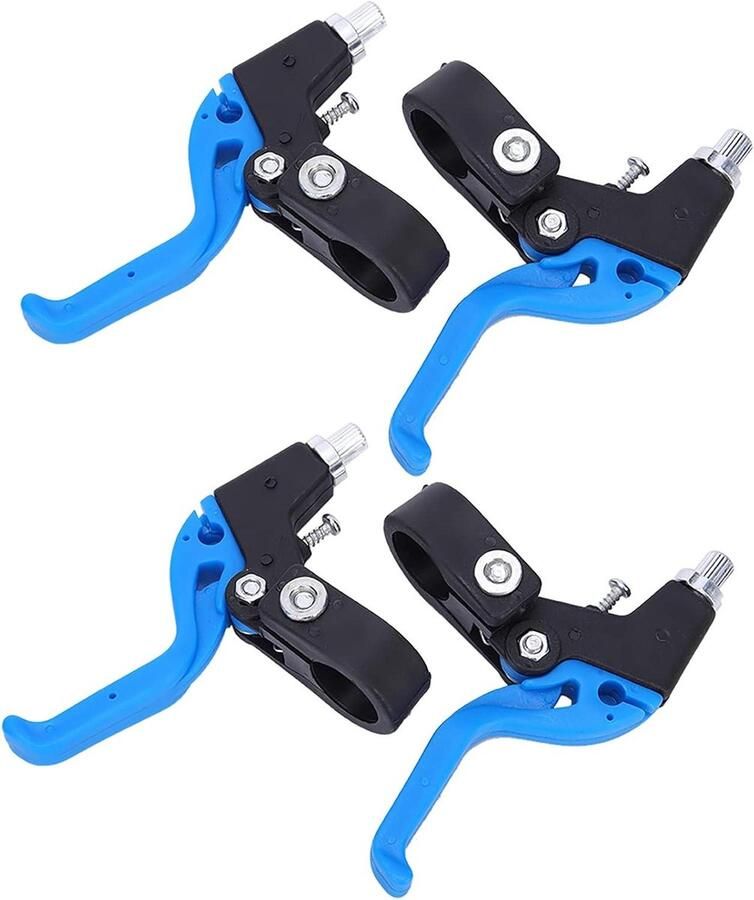 Fietsremhendels Kinderfiets Remgrepen Set Veilig Fietsen Verstelbare Afstand 22.2 Mm Stuurdiameter Zwart Blauw
