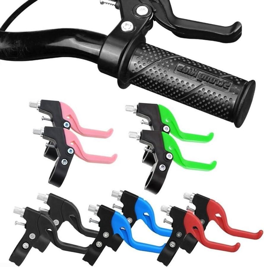 Fietsremhendels Kinderfiets Stuur hendels Veilig Fietsen Set Links Rechts Voor 22mm Stuur Groen