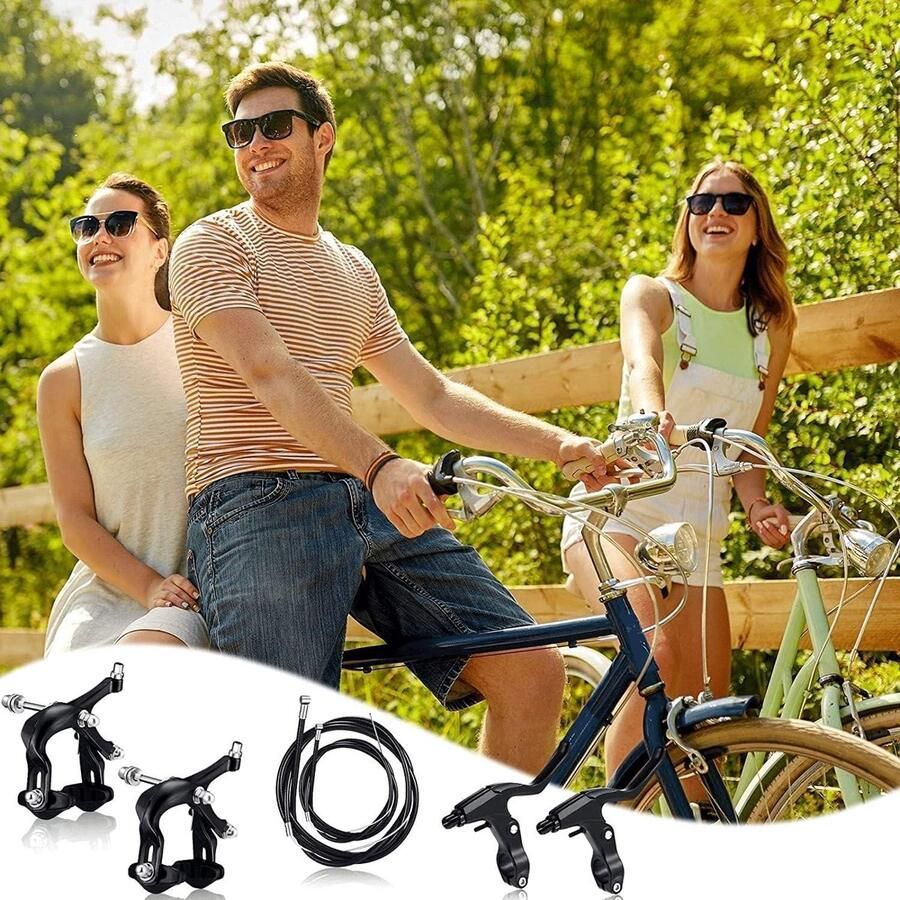 Fietsremmenset voor en achter voor MTB mountainbike racefiets vouwfiets en hybride fietsen