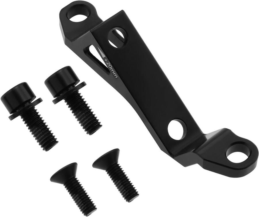 Fietsremtransfer Montageadapter Mountainbike 74mm tot 34mm Racefiets Remklauw 160 180 Disc Montage Specificaties Geschikt voor Mountainbike Zwart 1 Set Gebruikt om Fietsrem te converteren