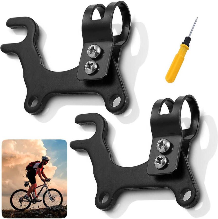 Fietsschijfremhouder 2 stuks stalen remframe-adapter remadapterhouder met schroevendraaier verstelbare schijf remadapter voor mountainbike en racefiets 22 mm