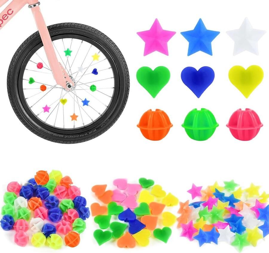 Fietsspaak Decoratie Wiel Spaak Clips Kinderfiets Versieren Eenvoudige Installatie Standaard Spaken Kleurrijk