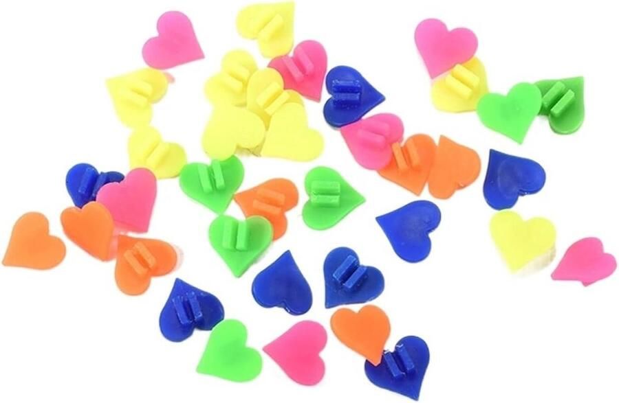 Fietsspaak Kralen Decoratie Clips Kinderfiets Versieren Hart Vorm 36 Stuks Multicolor