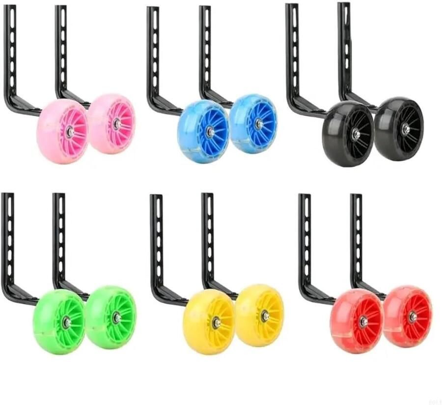 Fietsstabilisatoren Kinderfiets Oefenwielen Balans Fietsen Leren Verstelbare Ondersteuning 12-20 Inch Fietsen Blauw