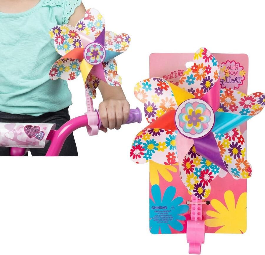 Fietsstuur Pinwheel Bloem Spinner Kinderfiets Versieren Eenvoudige Bevestiging 226 cm Kleurrijk
