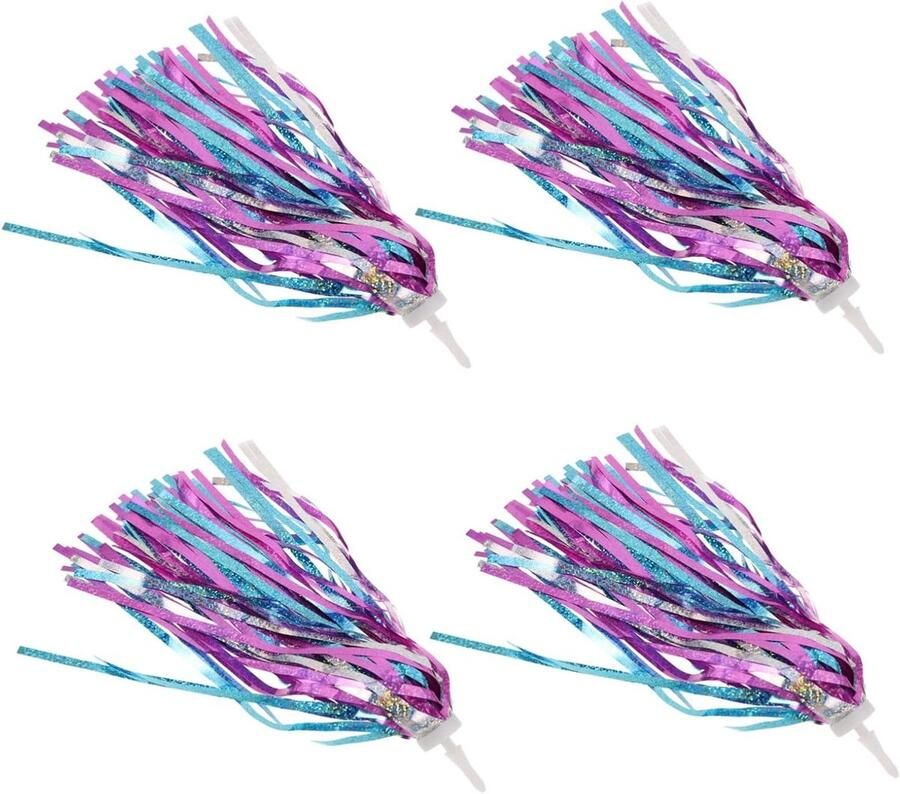 Fietsstuur Streamers Fietskwastjes Kinderfiets Fietsen Versieren Universele Compatibiliteit 27 cm Multi