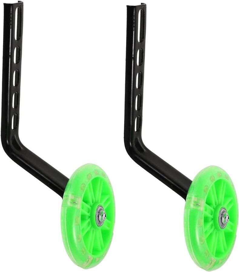 Fietszijwieltjes Kinderfiets Hulpwielen Stabilisator Leren Fietsen Extra Stabiel Ontwerp 28 x 10 x 10 cm Groen