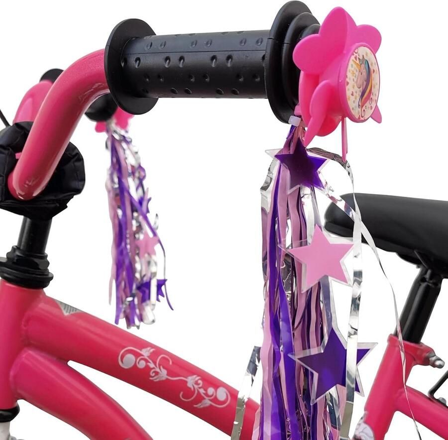 Franjes voor Kinderfiets Stuur met Glitter Windmolen