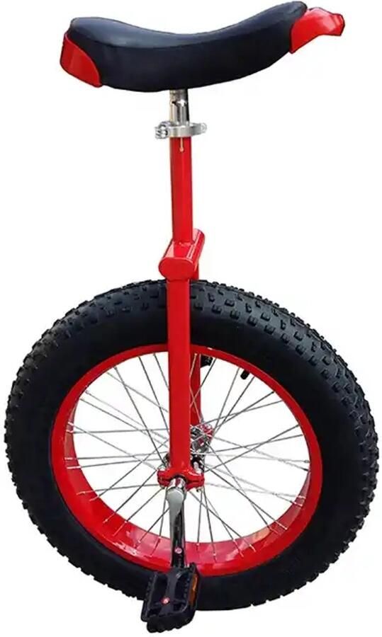Funsport-Unlimited Funsport All terrain Eenwieler 20 Rood met brede band voor trial rijden