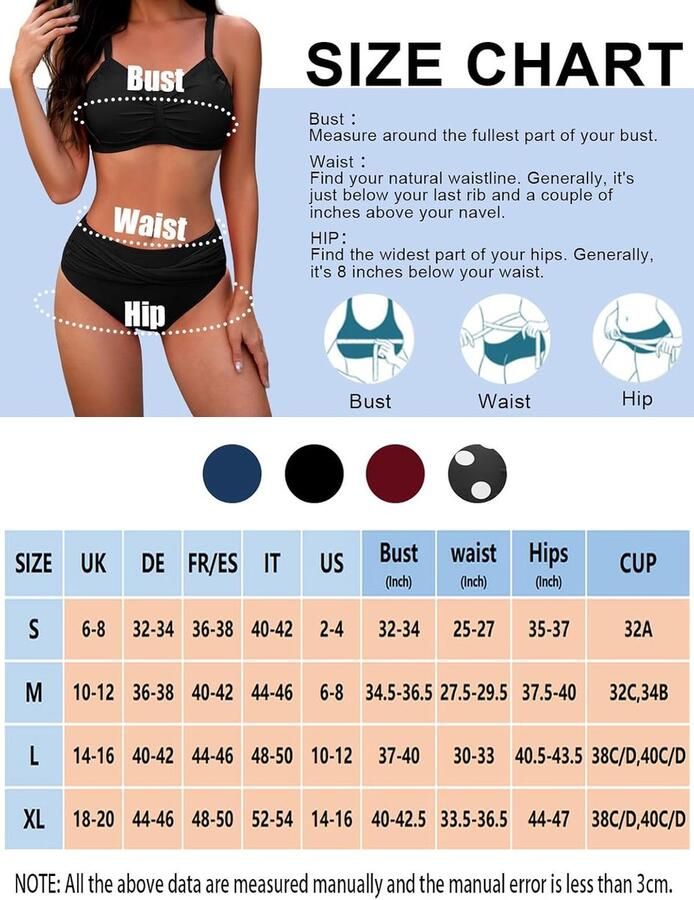Gedraaide plooien hoge taille bikini tweedelig badpak retro bandjes hoge taille bikini