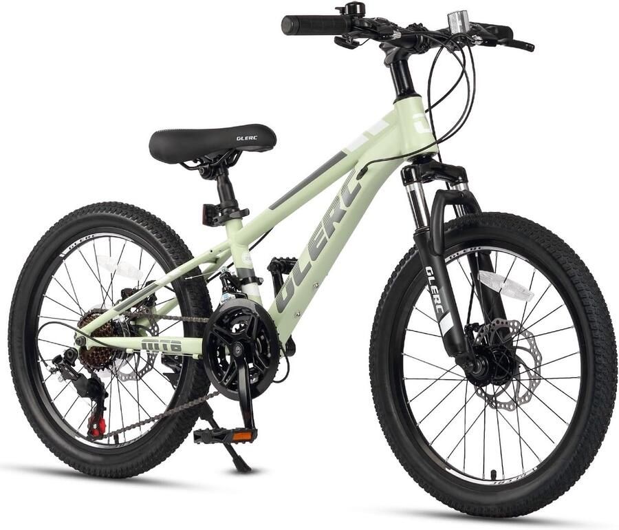 Glerc Skyline Kindermountainbike voor en 20-24 inch kinderfiets voor 6-18 jaar oude tieners 21 versnellingsfiets met ophanging aan de voorkant meerdere kleuren