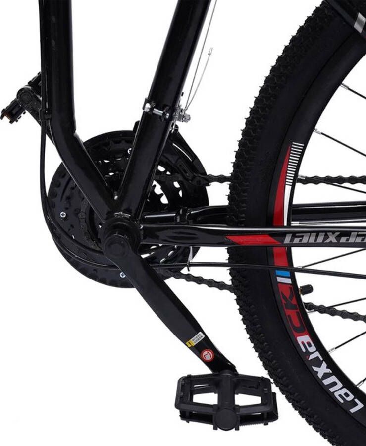 Gran VidaÂ Mountainbike Opvouwbaar 26 21 Snelheden Zwart Rood Koolstofstaal