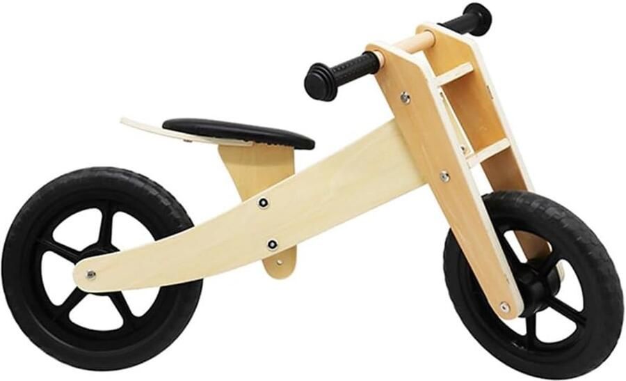 Houten Loopfiets Kindervriendelijk Rijspeelgoed Motorische Ontwikkeling Verstelbaar Zadel 58 x 82 x 37 cm Roze