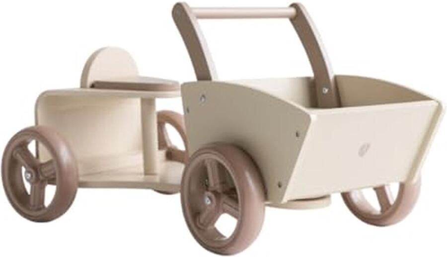 Houten Loopfiets met Bak voor Kinderen Speelgoed voor Beweging en Ontwikkeling Inclusief Accessoires