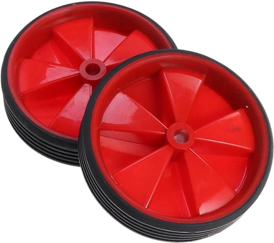 Hulpwielen Kinderfiets Stabilisator Wielen Leren Fietsen Universele Pasvorm 11 cm Rood