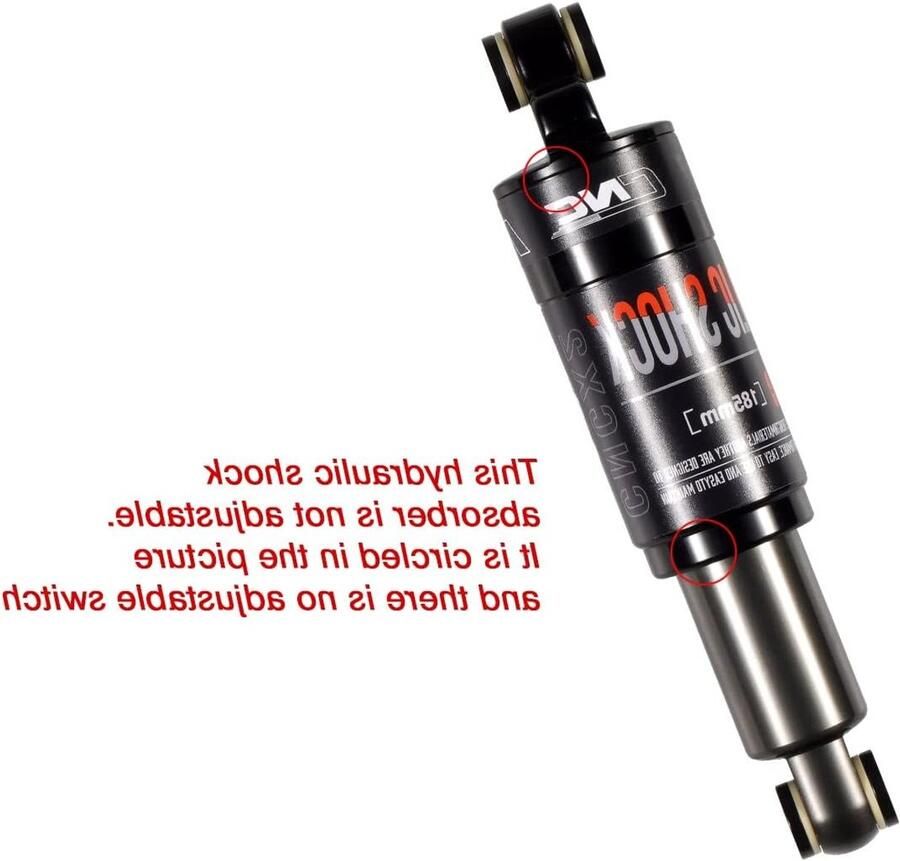 Hydraulische schokdemper voor mountainbike achtervering 190 mm geschikt voor MTB en off-road fietsen