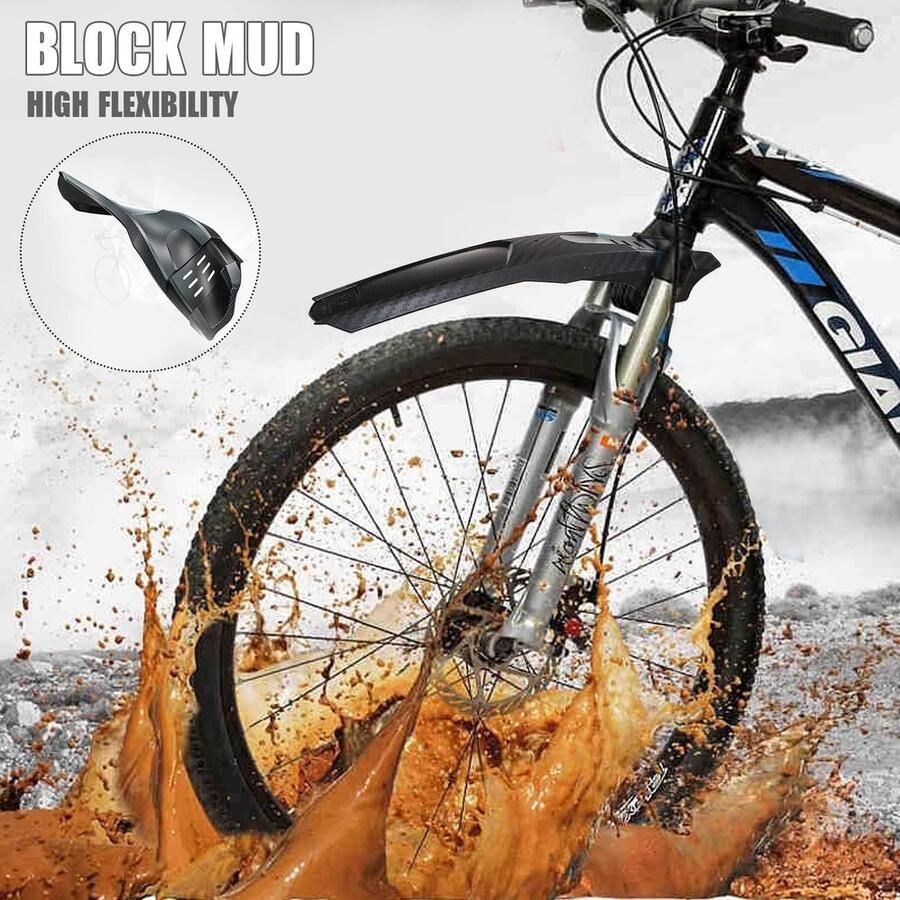 IIRC 2 x Mountain Bike Mudguard Plus MTB Mudguard Plus Front and Rear Universal Mountain Bike MTB Road Bike Quick ShopVlot