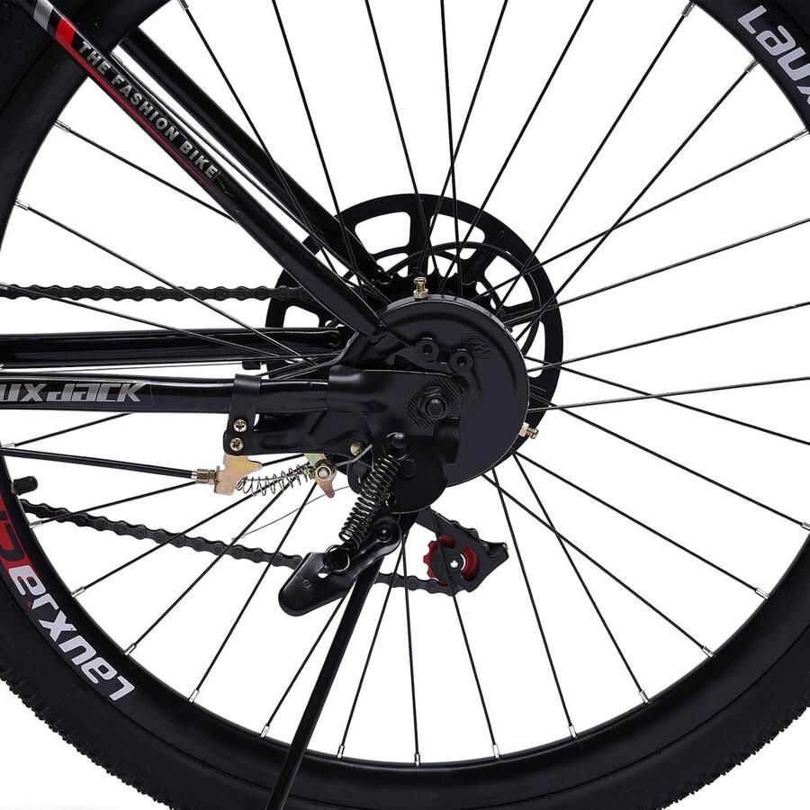 Inklapbare Mountainbike Vouwfiets 26 inch Stad en Buiten 21 Versnellingen 26 inch Zwart Rood