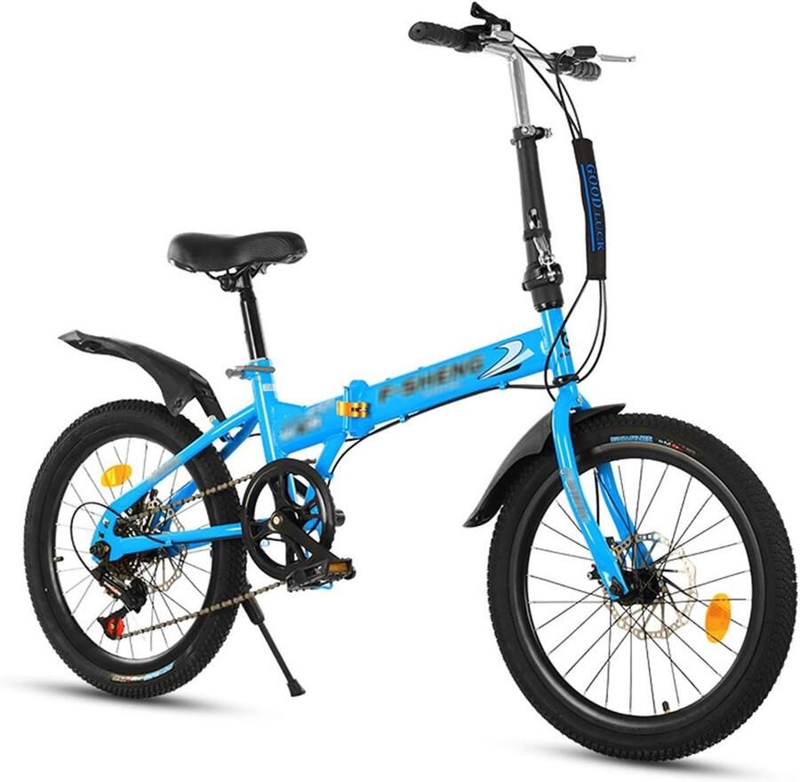 Jeugdfiets Vouwfiets Kinderfiets Stadsfiets Praktisch Vervoer Verstelbaar Stuur Zadel 20 Inch Wielen Stijlvol Design