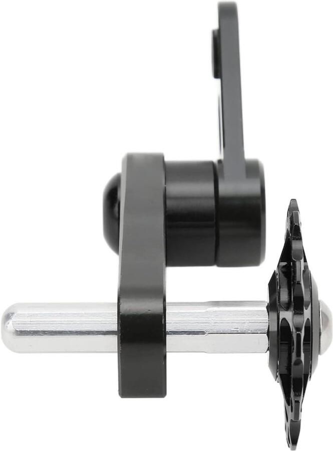 Kettingspanner voor Vouwfiets in zwart aluminium met single speed functie