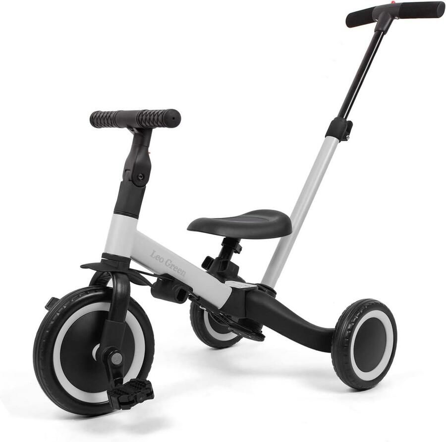Kinder driewieler Loopfiets Leren fietsen 4-in-1 ontwerp Tot 25 kg Grijs