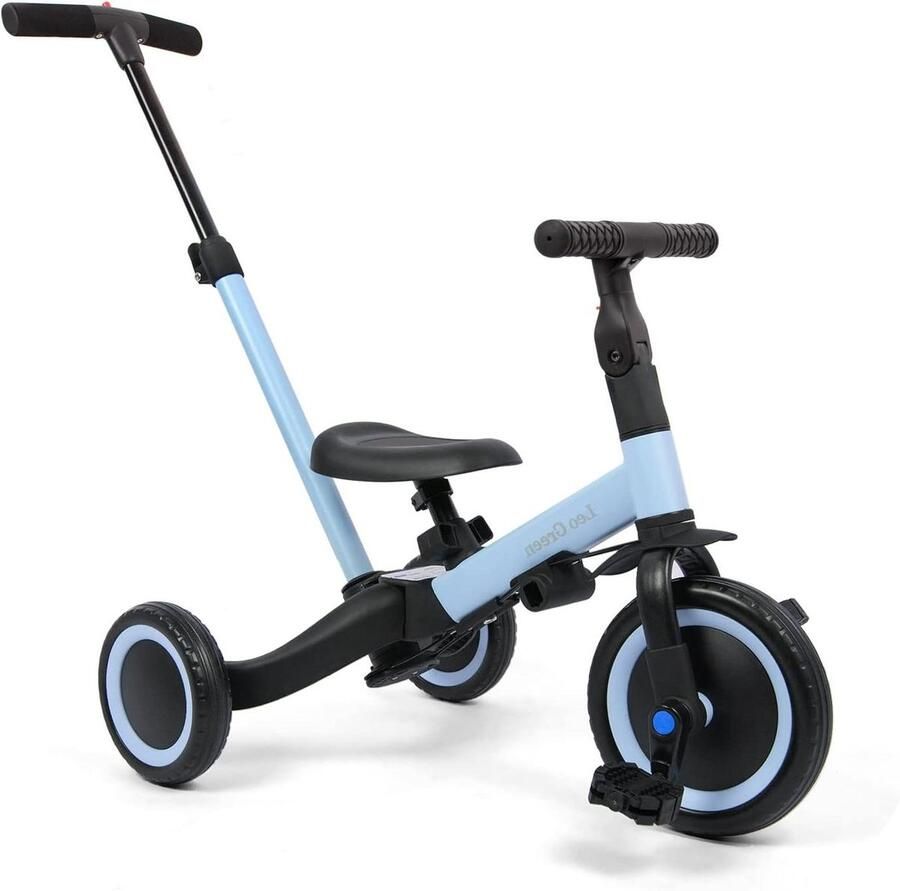 Kinder driewieler Loopfiets peuter Leren fietsen 4-in-1 veelzijdig Tot 25 kg Blauw