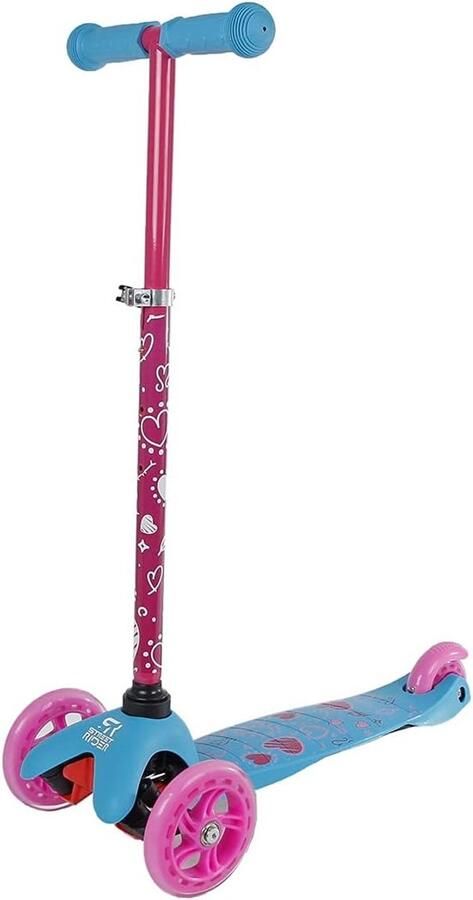 Kinder driewieler Step scooter Buiten spelen In hoogte verstelbaar 75 cm Roze