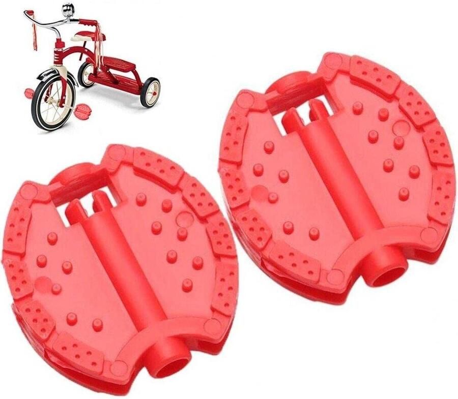 Kinder Fiets Pedaal Driewieler Onderdeel Veilig Fietsen Antislip Ontwerp 67 cm Rood