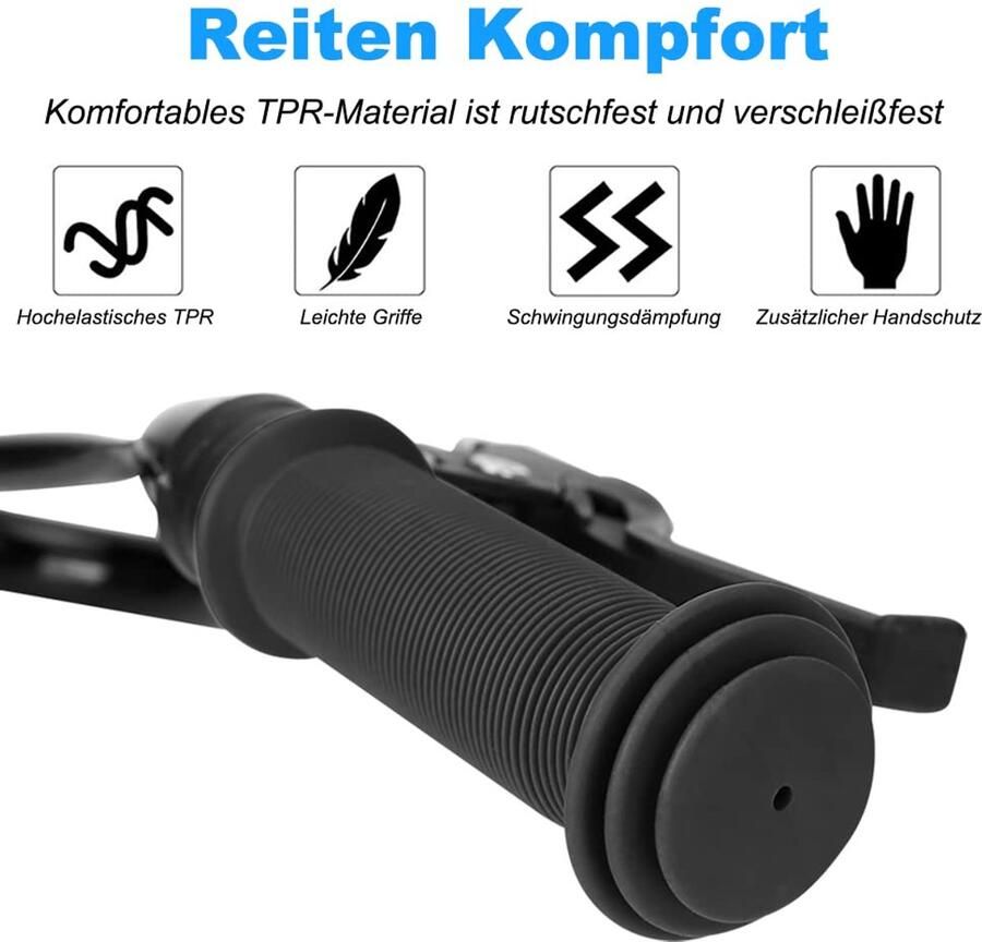 Kinder fietsgrepen 22mm 105mm lang met schokbescherming geschikt voor fiets driewieler loopfiets