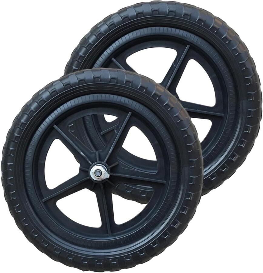 Kinder Fietswielen Loopfiets Wiel Leren Fietsen Verbeterde Stabiliteit 11 Inch Zwart