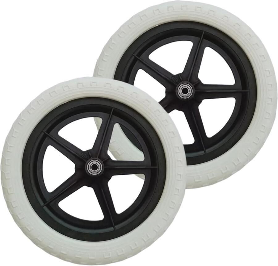 Kinder Fietswielen Loopfiets Wielen Onderhoud en Reparatie Lichtgewicht Nylon 12 Inch Wit