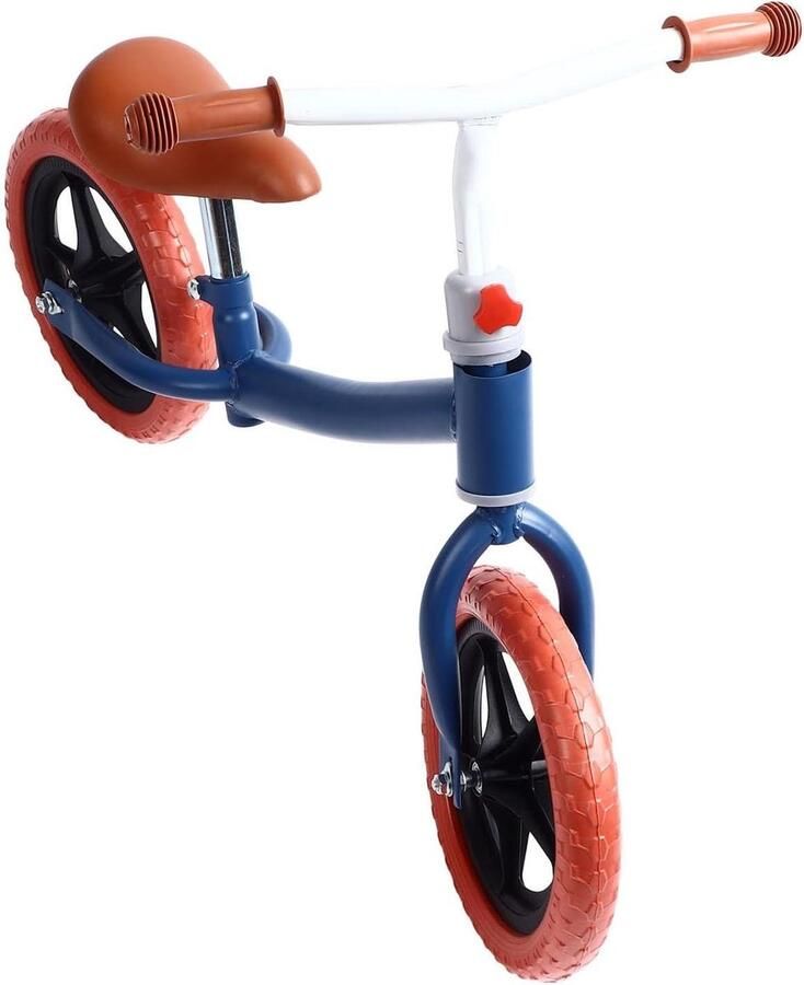 Kinder loopfiets Balansfiets peuter Leren fietsen Verdikte stalen buis 79 cm lang Koningsblauw
