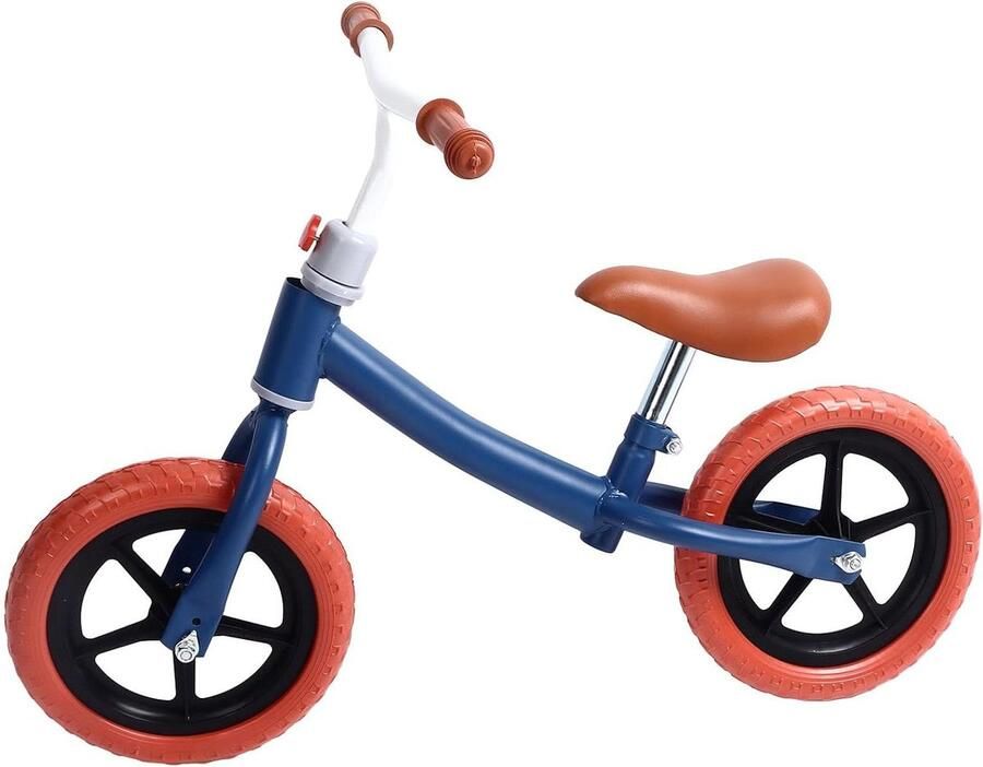 Kinder loopfiets Balansfiets peuters Leren fietsen 360 graden stuur 2 tot 6 jaar Koningsblauw