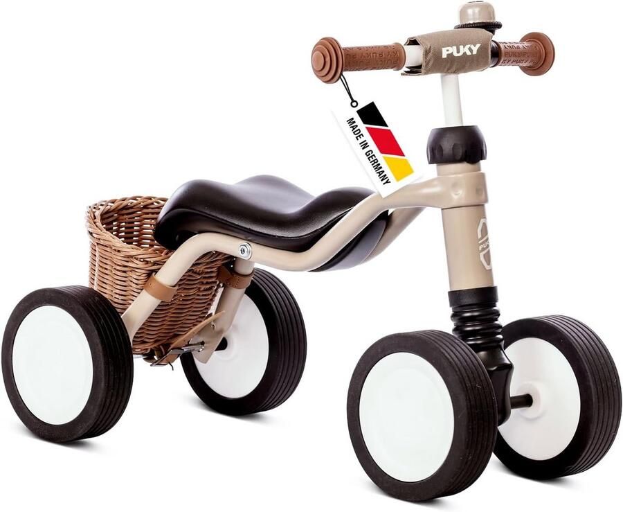 Kinder loopfiets Glijfiets peuter Balans oefenen Veiligheidshandgrepen 70 x 35 x 100 cm Dusty Sand