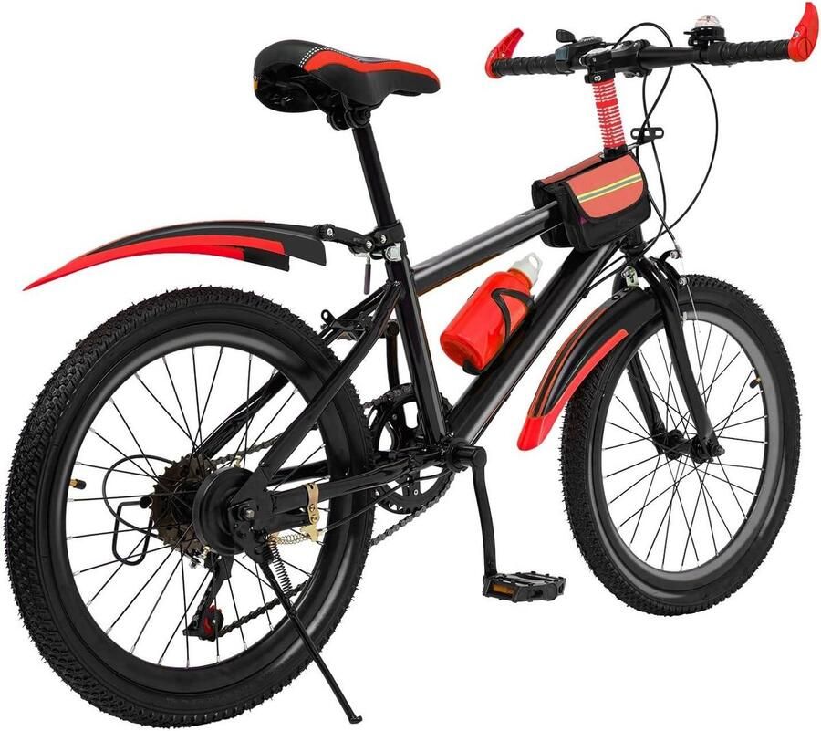 Kinder Mountainbike 20 inch fiets Avontuurlijke Tochten 7 Versnellingen 135 cm Lengte Roze
