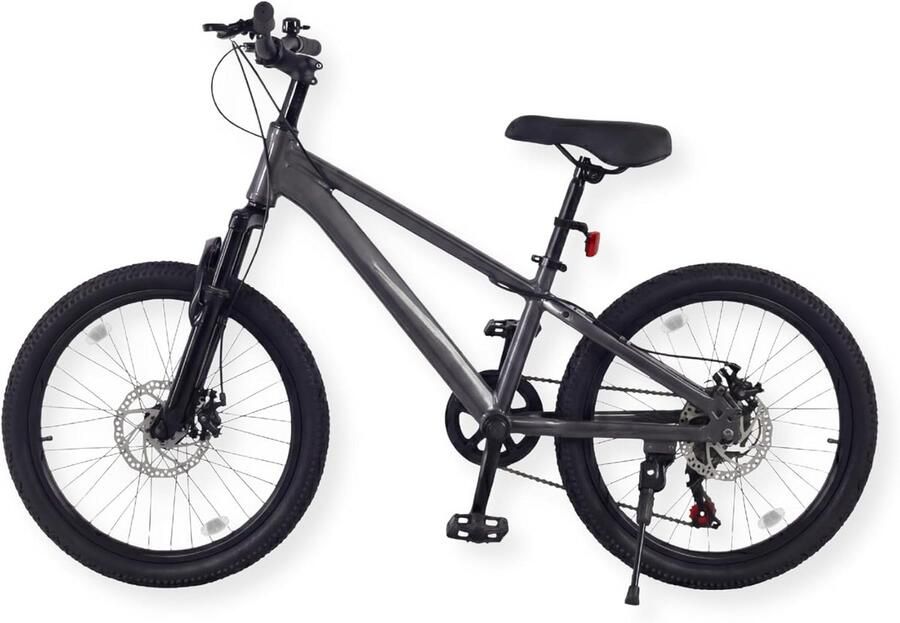 Kinder Mountainbike 20 Inch Lichtgewicht Aluminium Frame Grijs