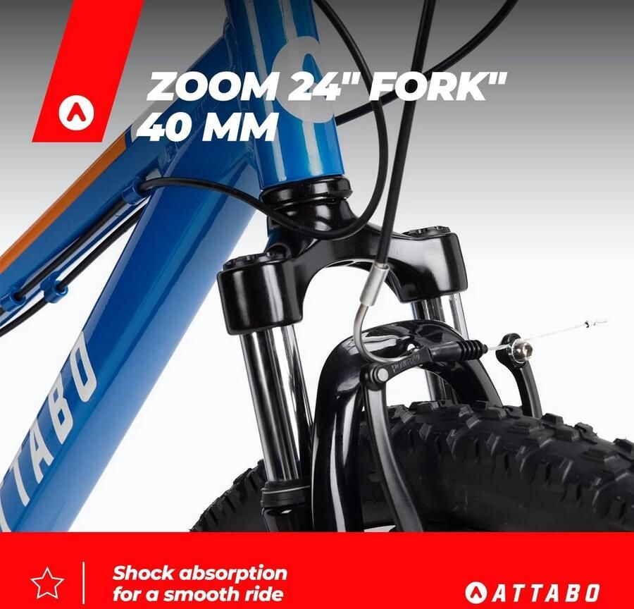 Kinder Mountainbike 24 Inch met Aluminium Frame en 8 Versnellingen