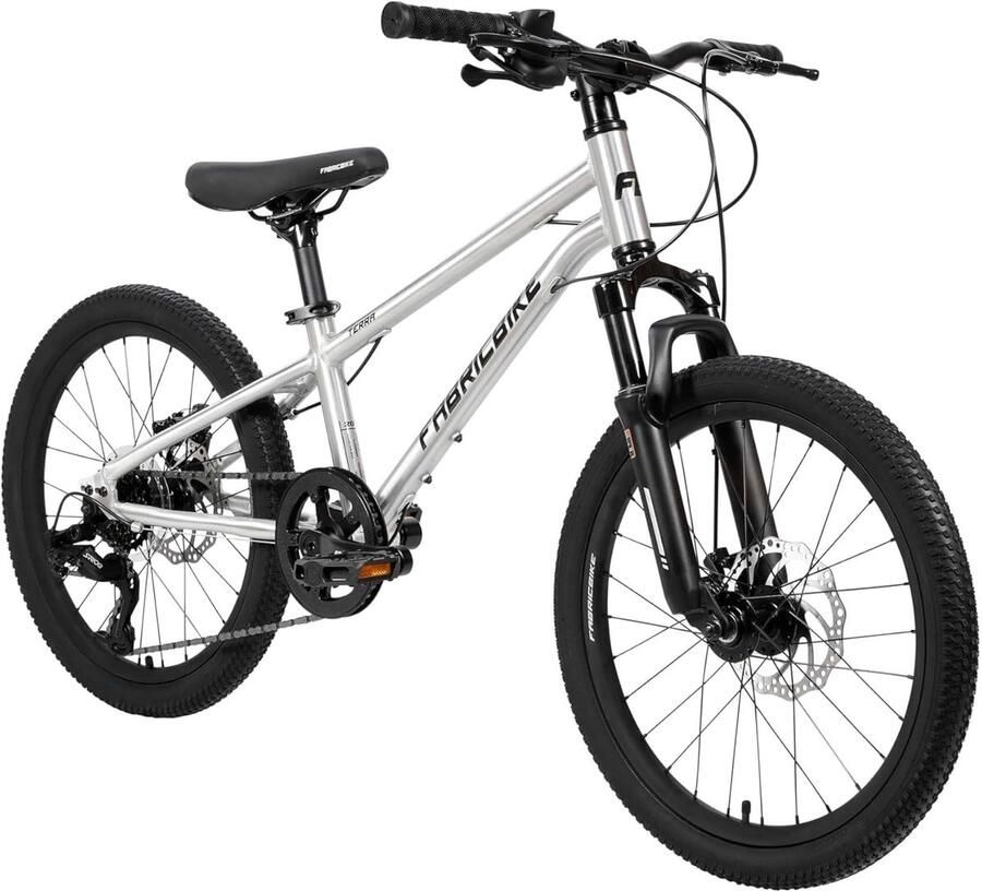 Kinder Mountainbike All-terrain fiets Avontuurlijke ritten Lichtgewicht aluminium frame 20 inch Gepolijst