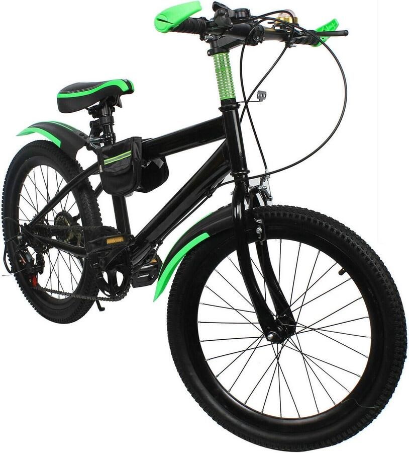 Kinder Mountainbike sfiets Buiten Fietsen 7 Versnellingen 20 Inch Groen