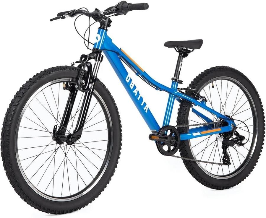 Kinder Mountainbike sfiets sfiets Buiten Avonturen Aluminium Frame 24 Inch Wielen Blauw